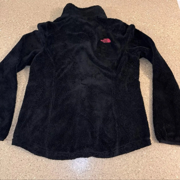 North Face Jacket Womens Medium Full Zip Long Sleeve Outdoors Zip Black Fleece - Picture 9 of 9